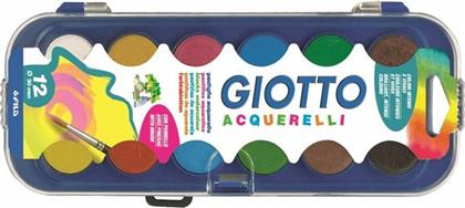 Giotto Acquerelli Σετ Νερομπογιές με Πινέλο 12 Χρωμάτων